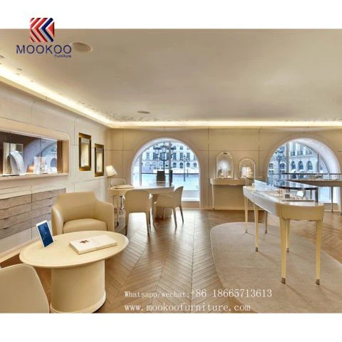 أفضل تصميمات معرض المجوهرات الداخلية