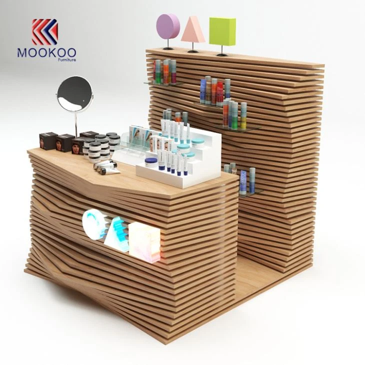 التصميم الحديث خشبية مركز التسوق مستحضرات التجميل