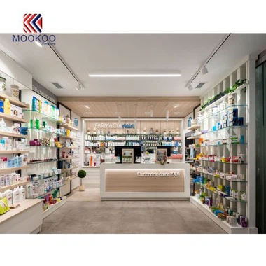 التجزئة Farmacia عرض متجر التصميم